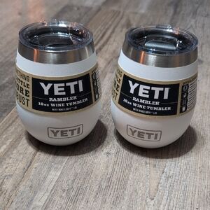 Yeti White Rambler 10oz Wine Tumblers - Set of 2